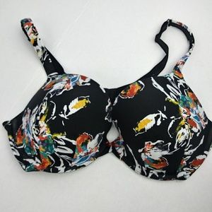 Cacique Intimates & Sleepwear - CACIQUE black floral print bra size 40D Cacique Intimates & Sleepwear - CACIQUE black floral print bra size 40D